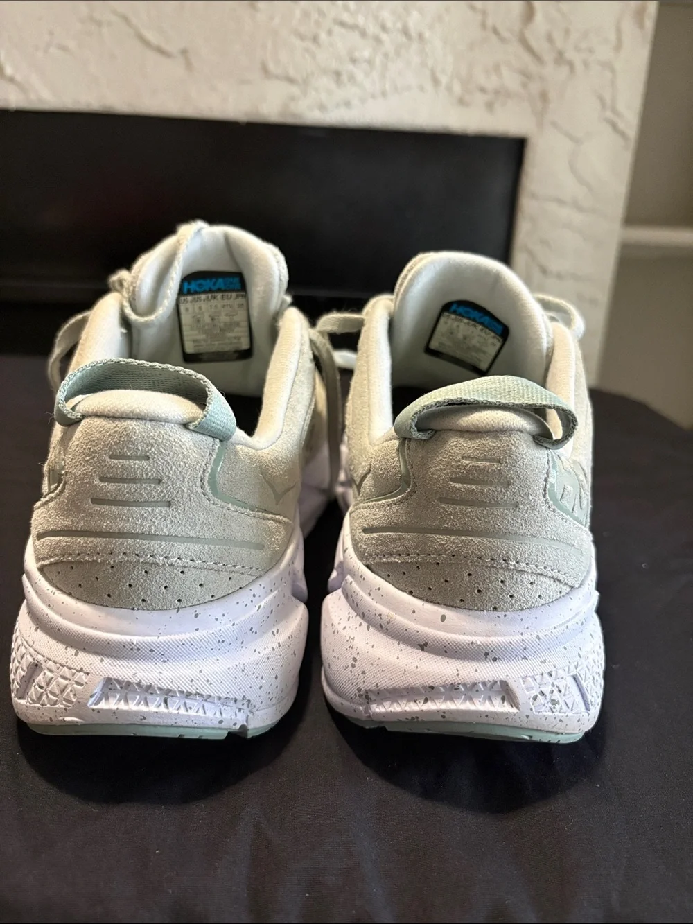 Hoka Women's Sneakers in Light Sage with Mint Accents